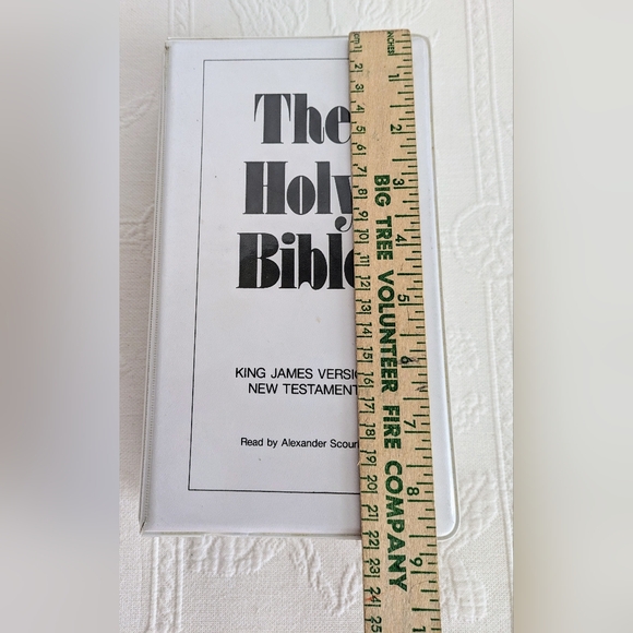 The Holy Bible King James Version New Testament Cassette Tape Alexander Scourby - Picture 4 of 5